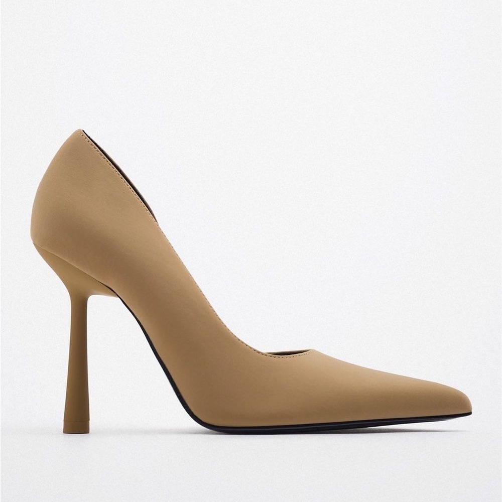 Zara Tan High Heel Pumps 41
